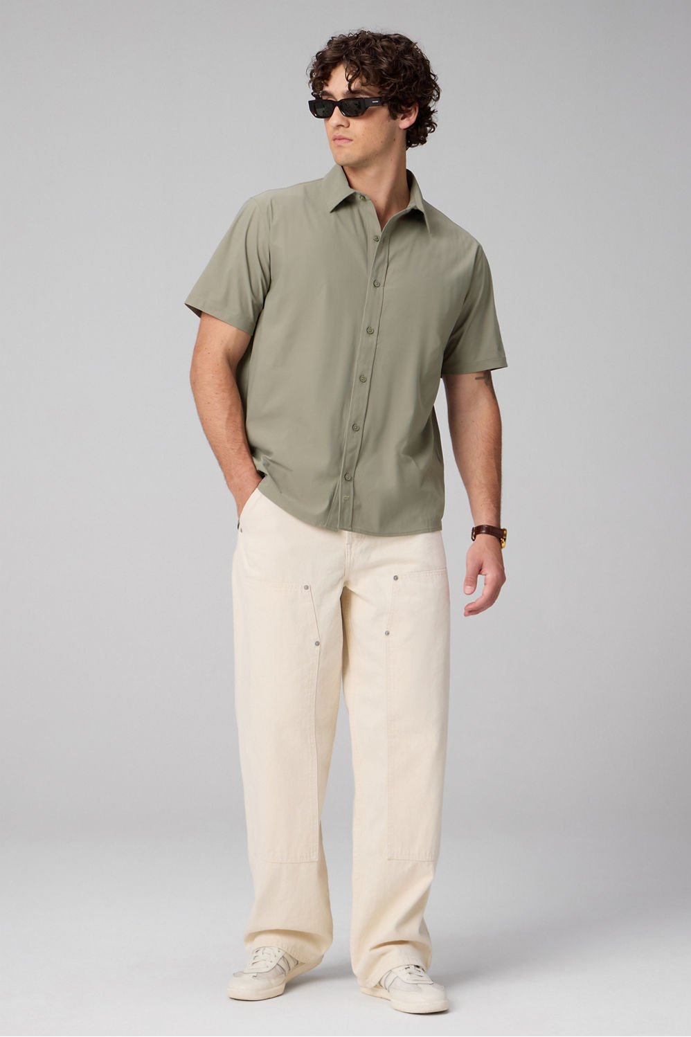 Fabletics The Don Short Sleeve Button Up