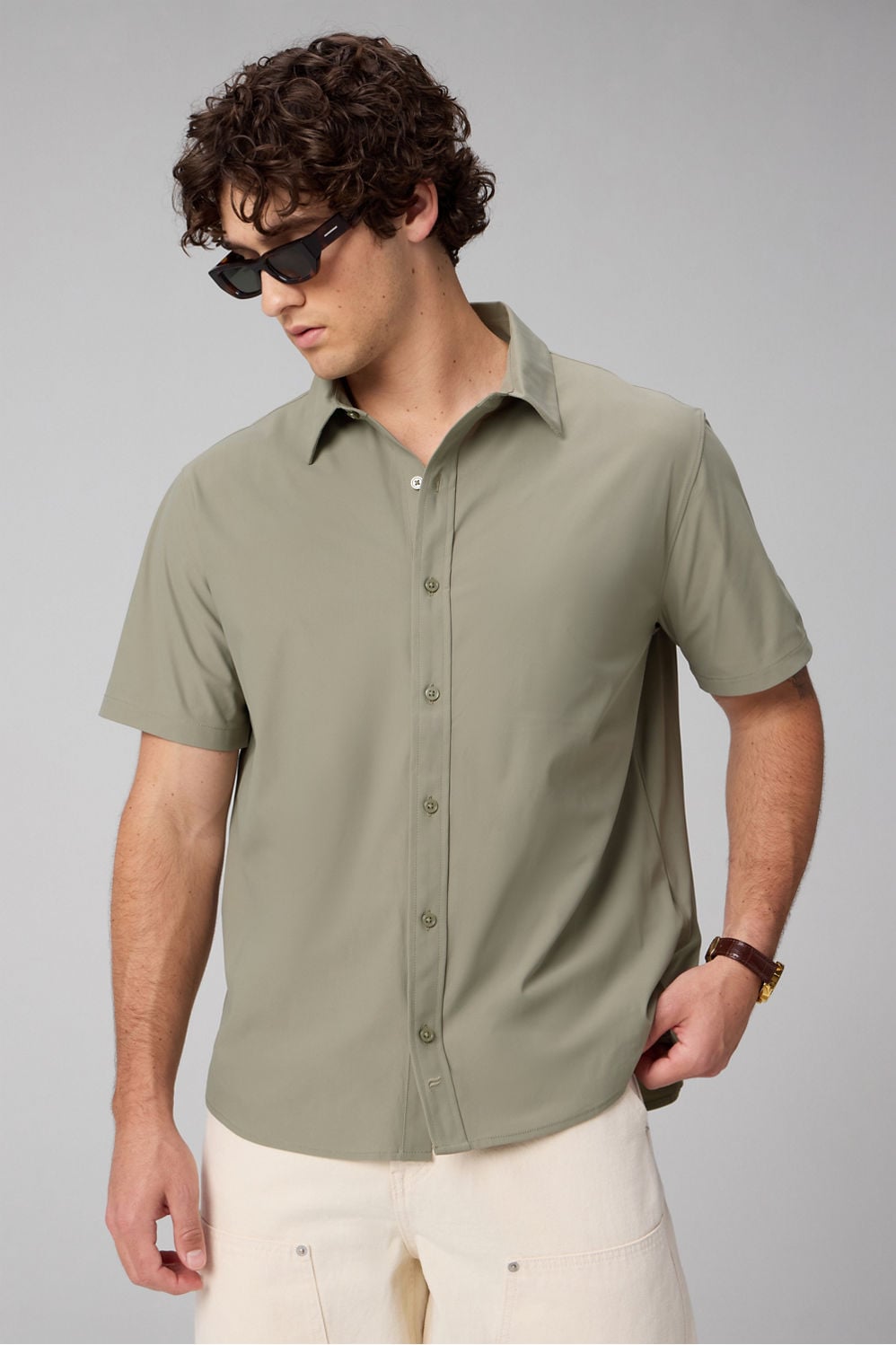 Fabletics The Don Short Sleeve Button Up