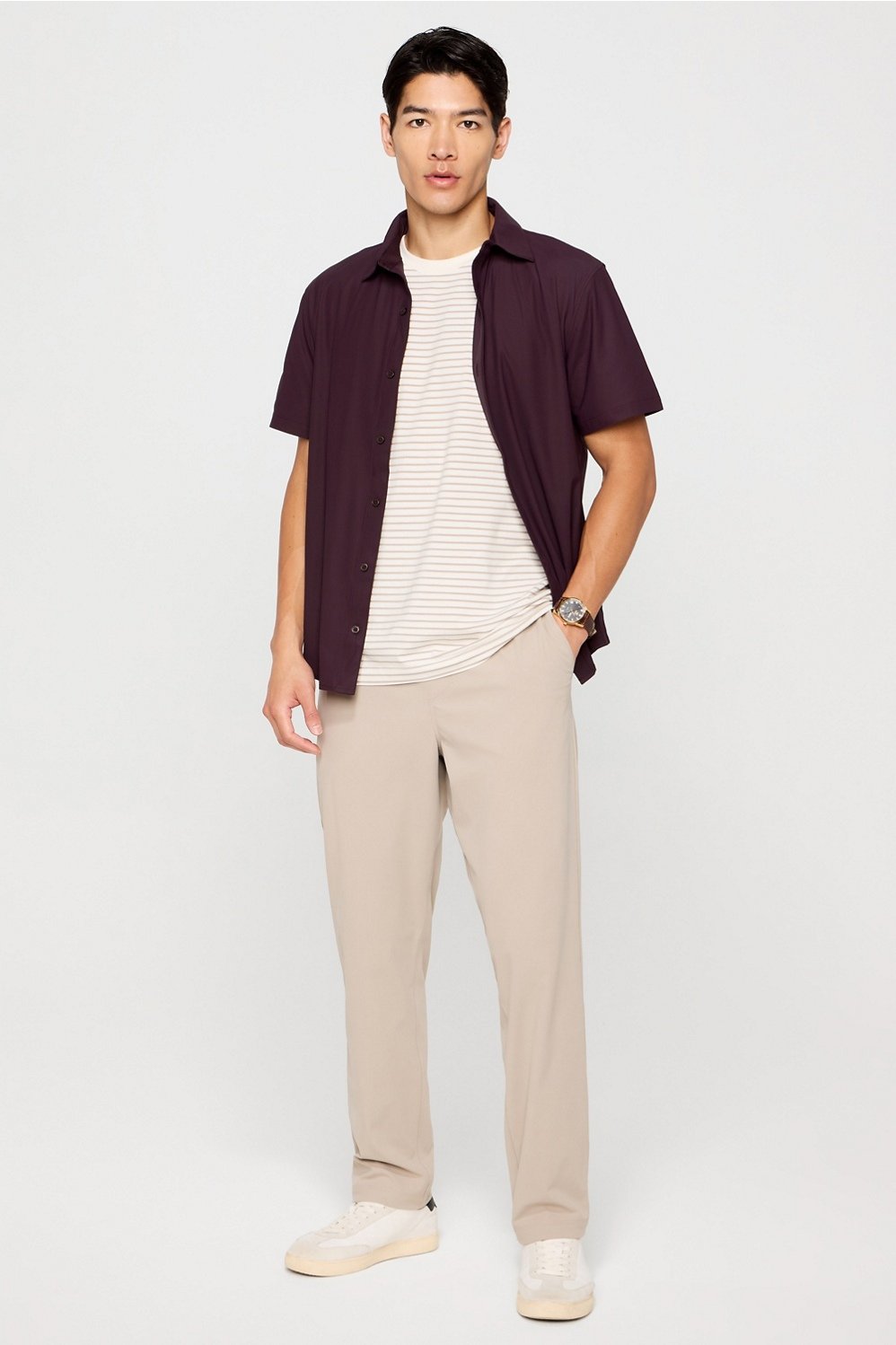 Fabletics The Don Short Sleeve Button Up