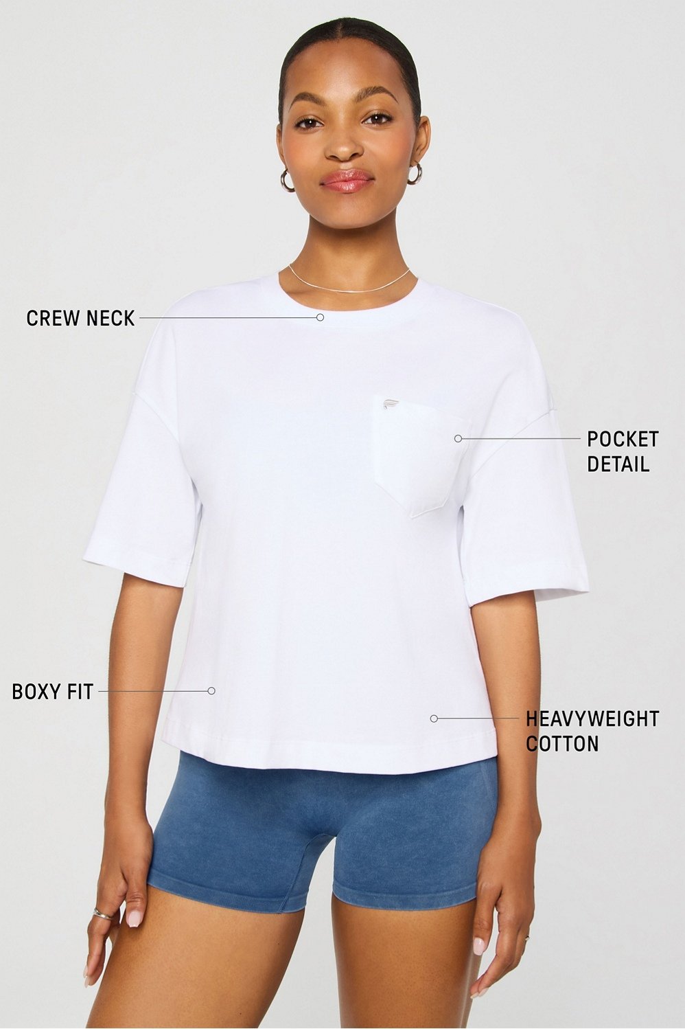 Fabletics Heavy Cotton Pocket Tee