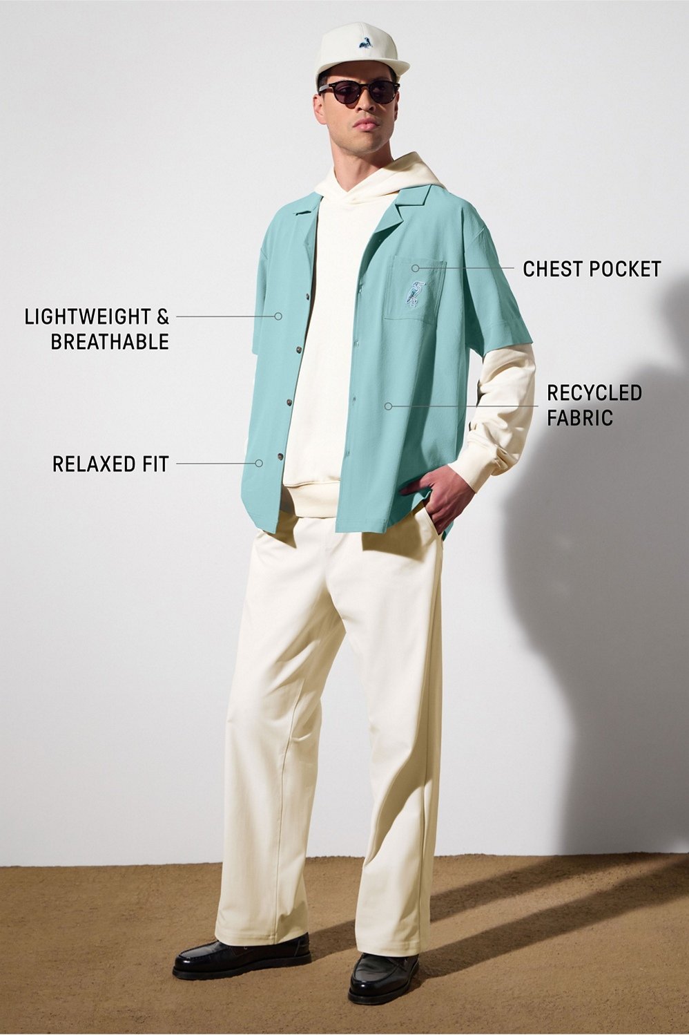 Fabletics The Cabana Button Up