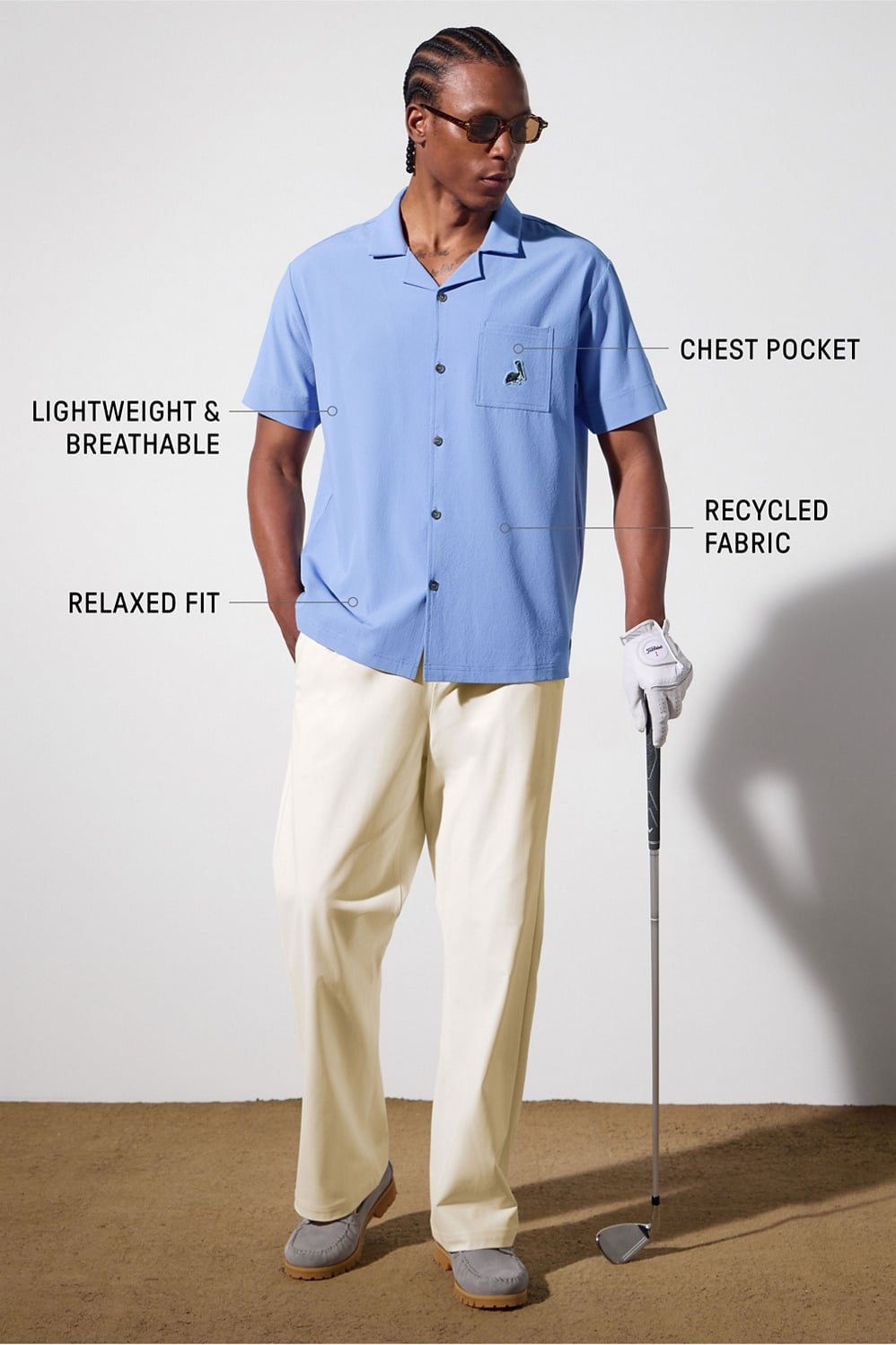 Fabletics The Cabana Button Up