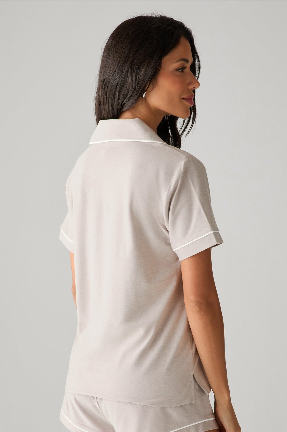 Fabletics Cloud Jersey Sleep Short Sleeve Top