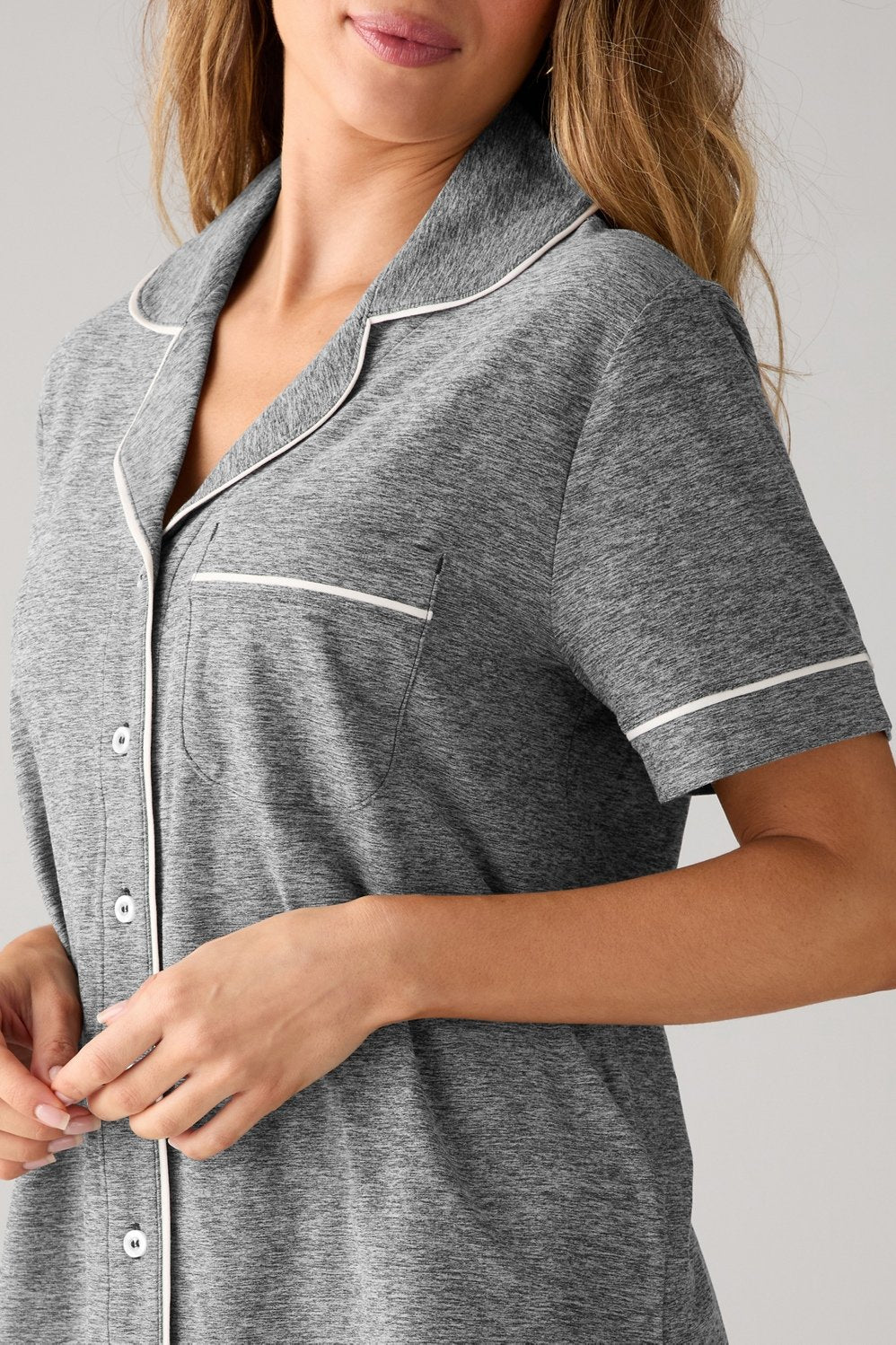 Fabletics Cloud Jersey Sleep Short Sleeve Top