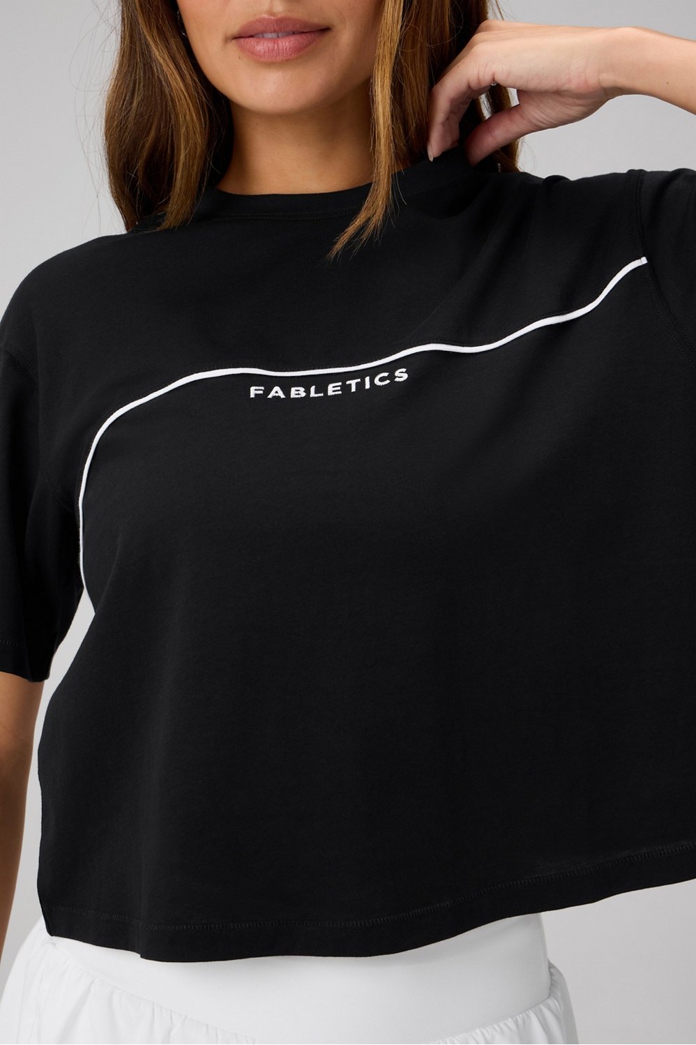 Fabletics 100% Cotton Boxy Tee