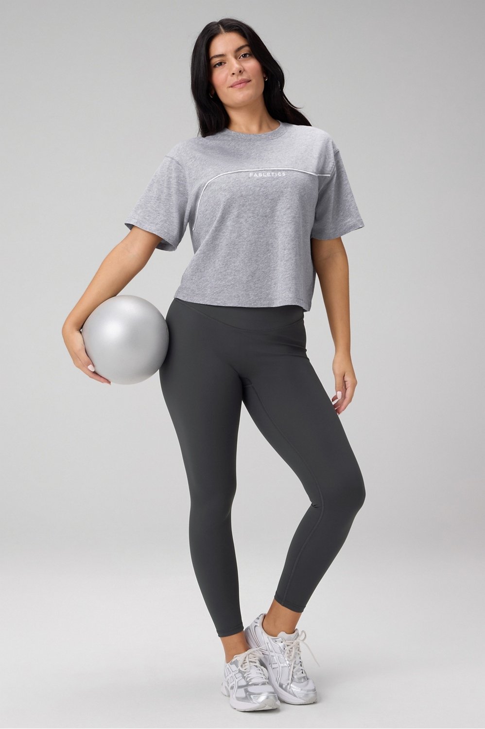 Fabletics 100% Cotton Boxy Tee