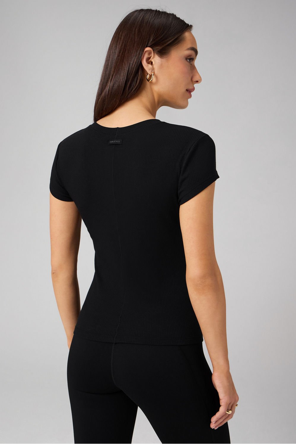 Fabletics Modal Rib Short-Sleeve Top
