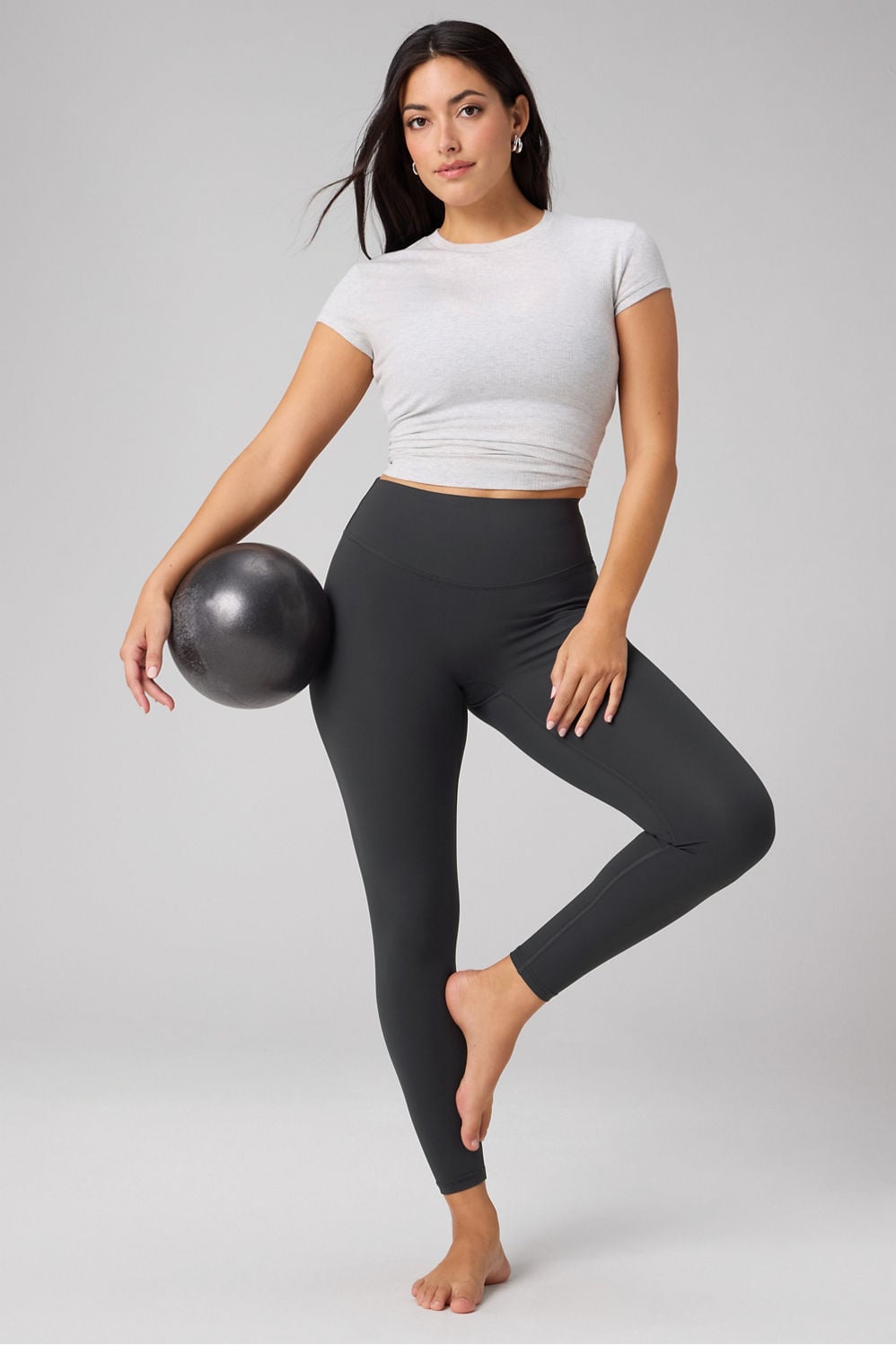 Fabletics Modal Rib Short-Sleeve Top