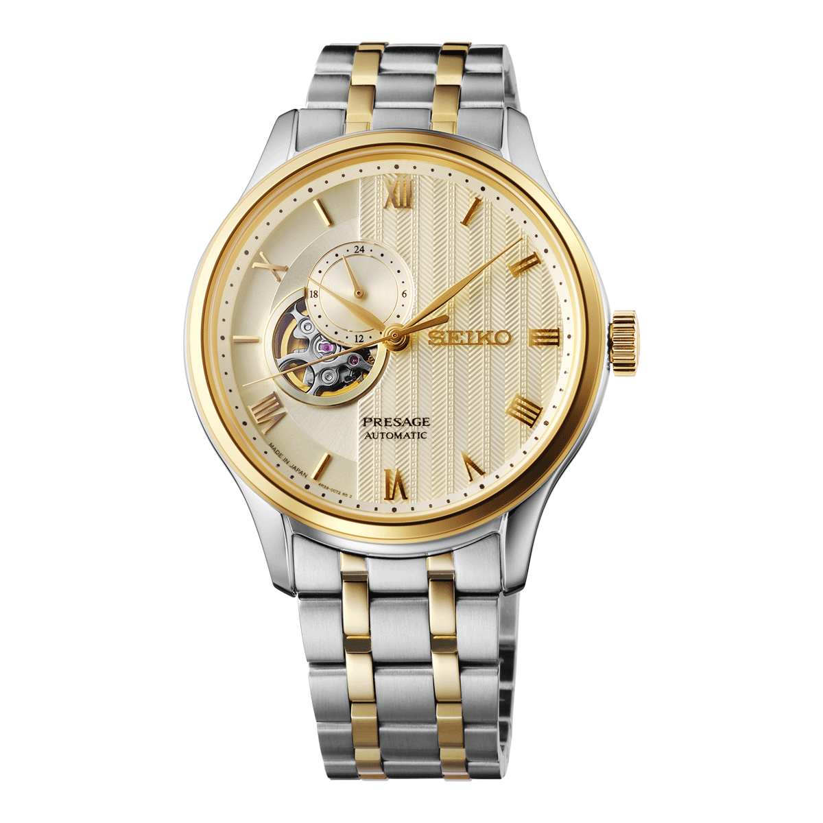 Seiko Presage Japanese Zen Gardens In Gold-Toned Sand