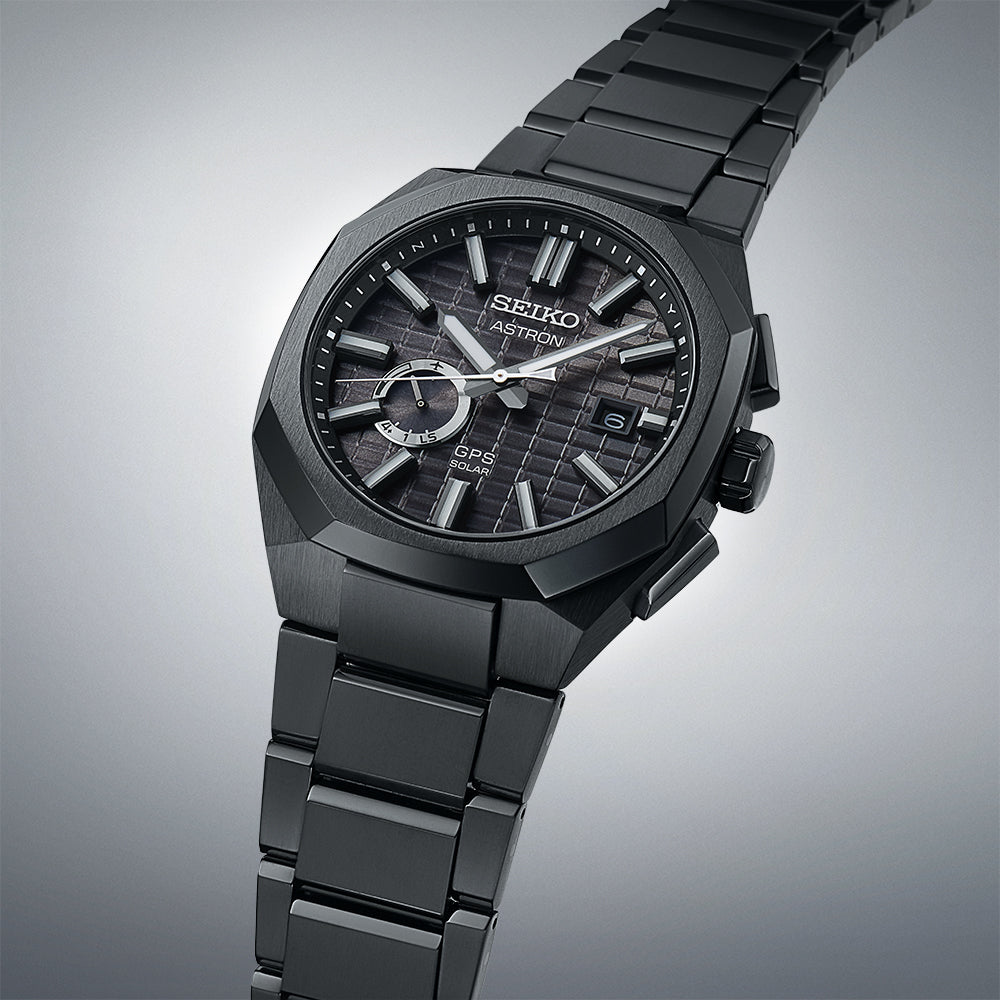 Seiko Astron Gps Solar Jet Black Crystal Box - Black - SSJ015J1
