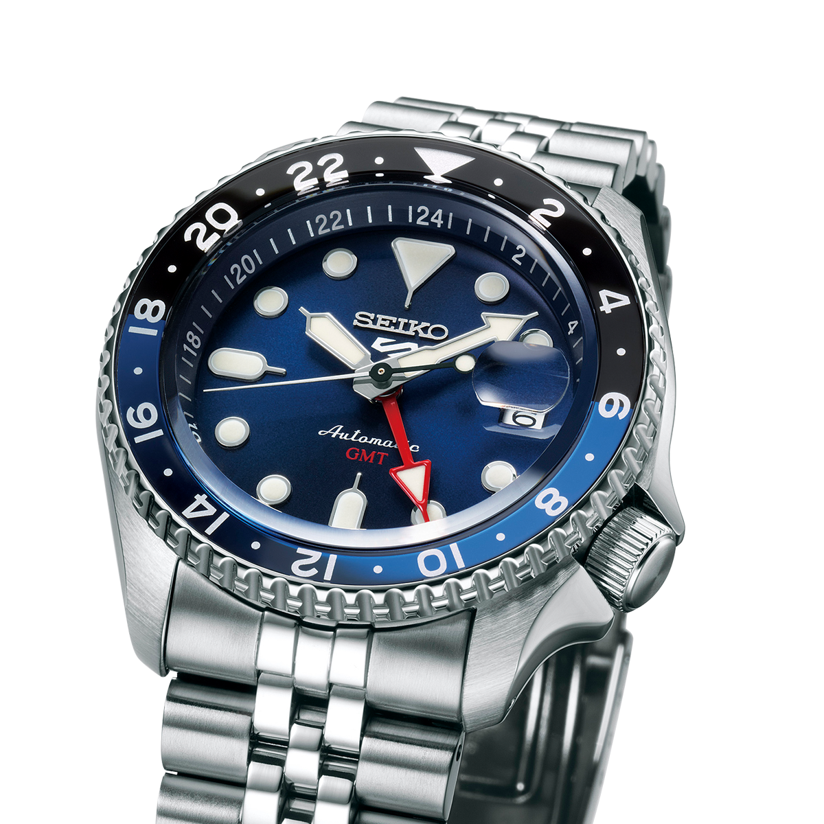Seiko 5 Sports Blueberry Gmt Skx Re-Interpretation - Blue - SSK003K1