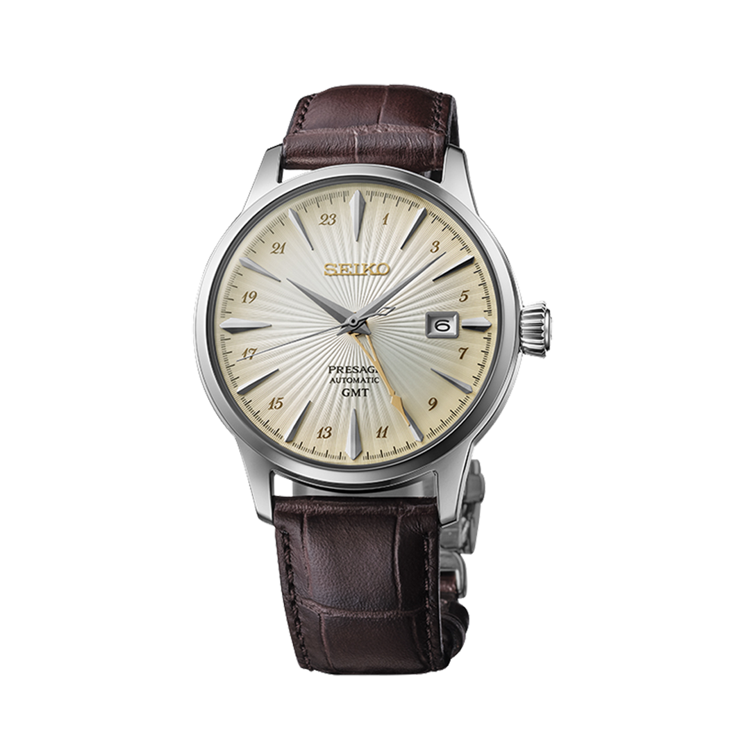 Seiko Presage Cocktail Time Gmt - Beige - SSK041J1