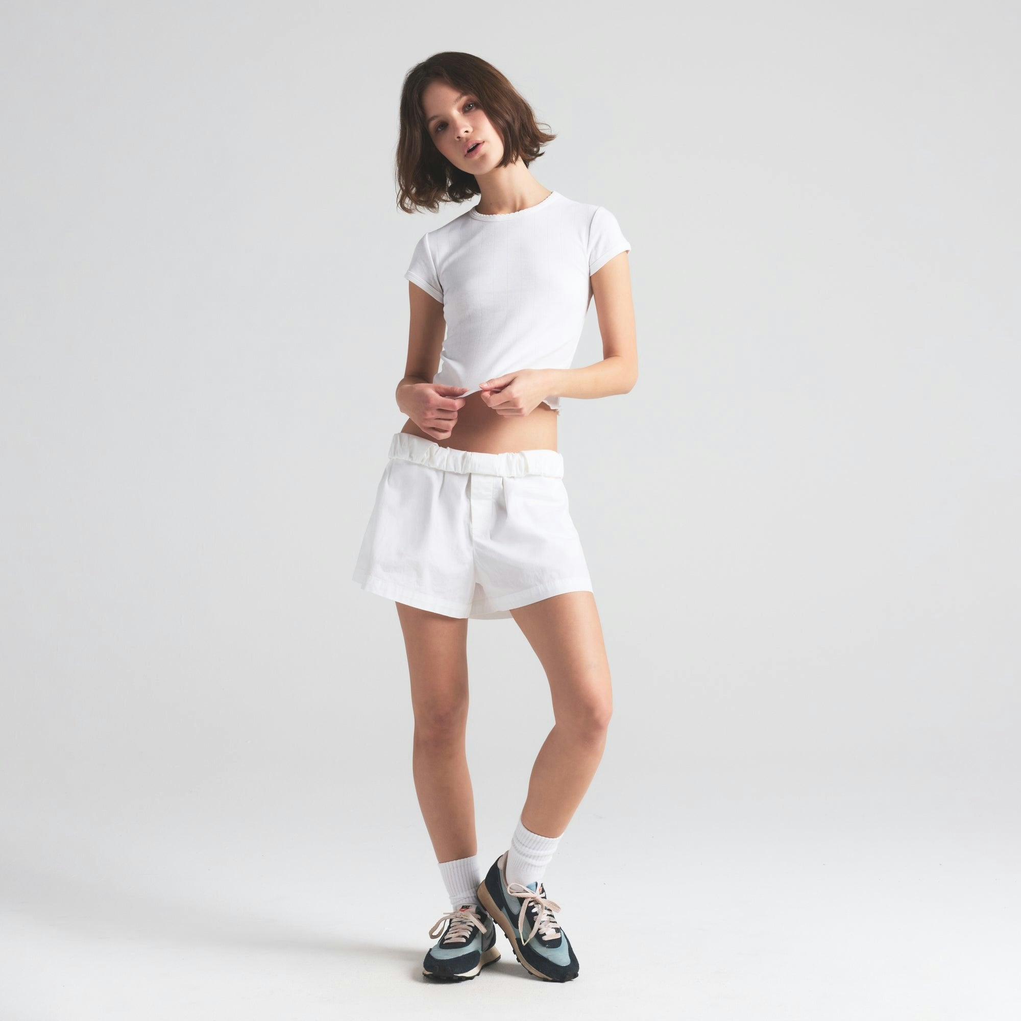 DROP NEEDLE POINTELLE BABY TEE