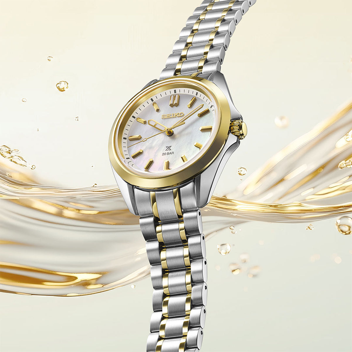 Seiko Prospex Ladies Marine Sports In Two-Tone