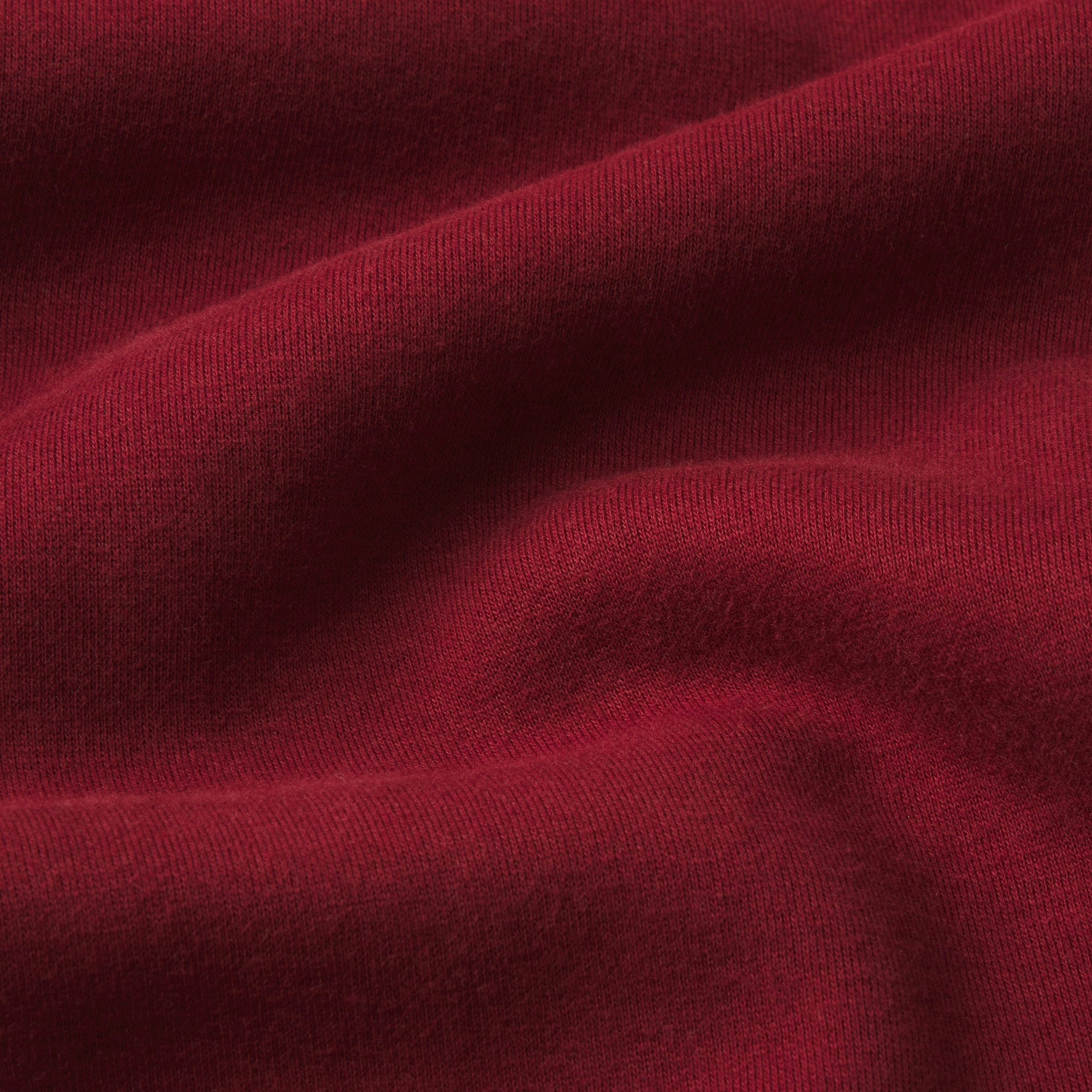 Skims Cotton Fleece Classic Zip Up Hoodie Merlot