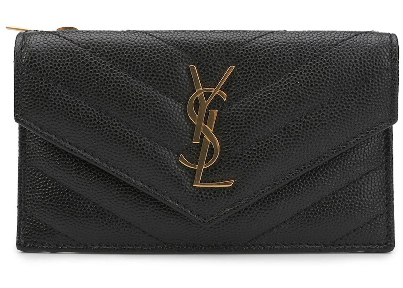 Saint Laurent Compact Wallet Monogram Black