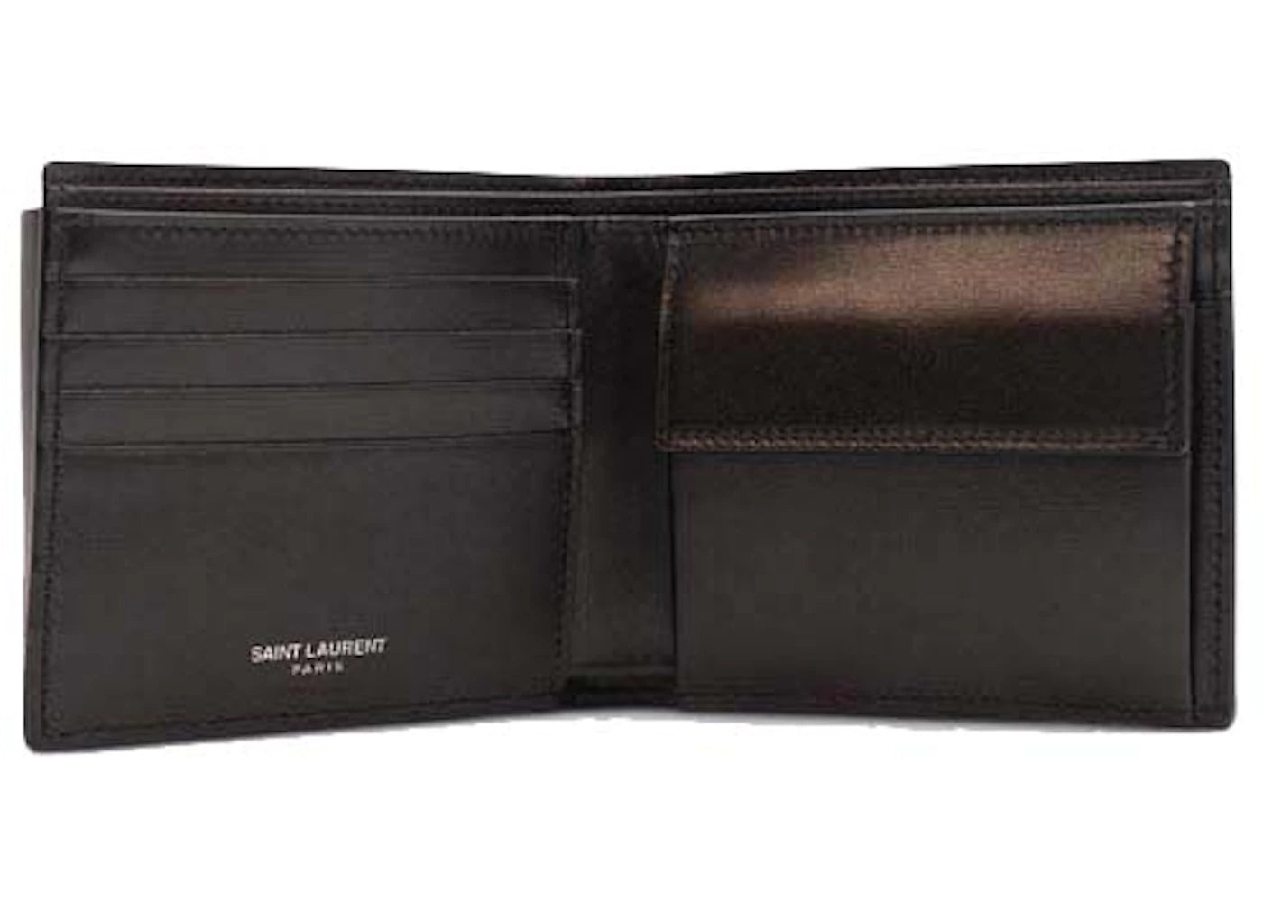Saint Laurent East West Bifold Wallet Black