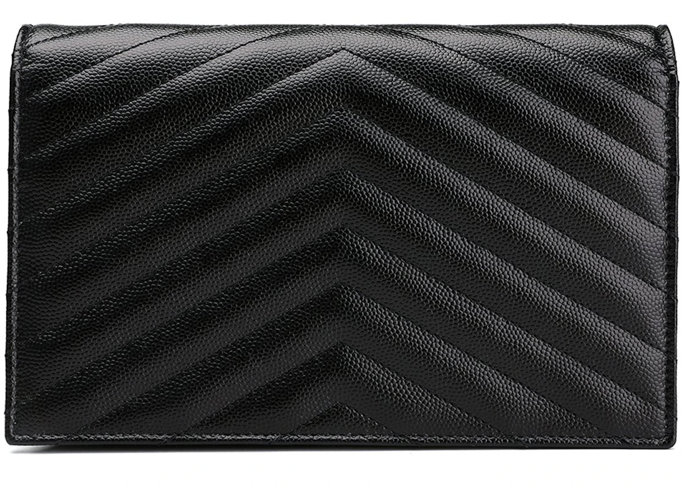 Saint Laurent Envelope Chain Wallet Black