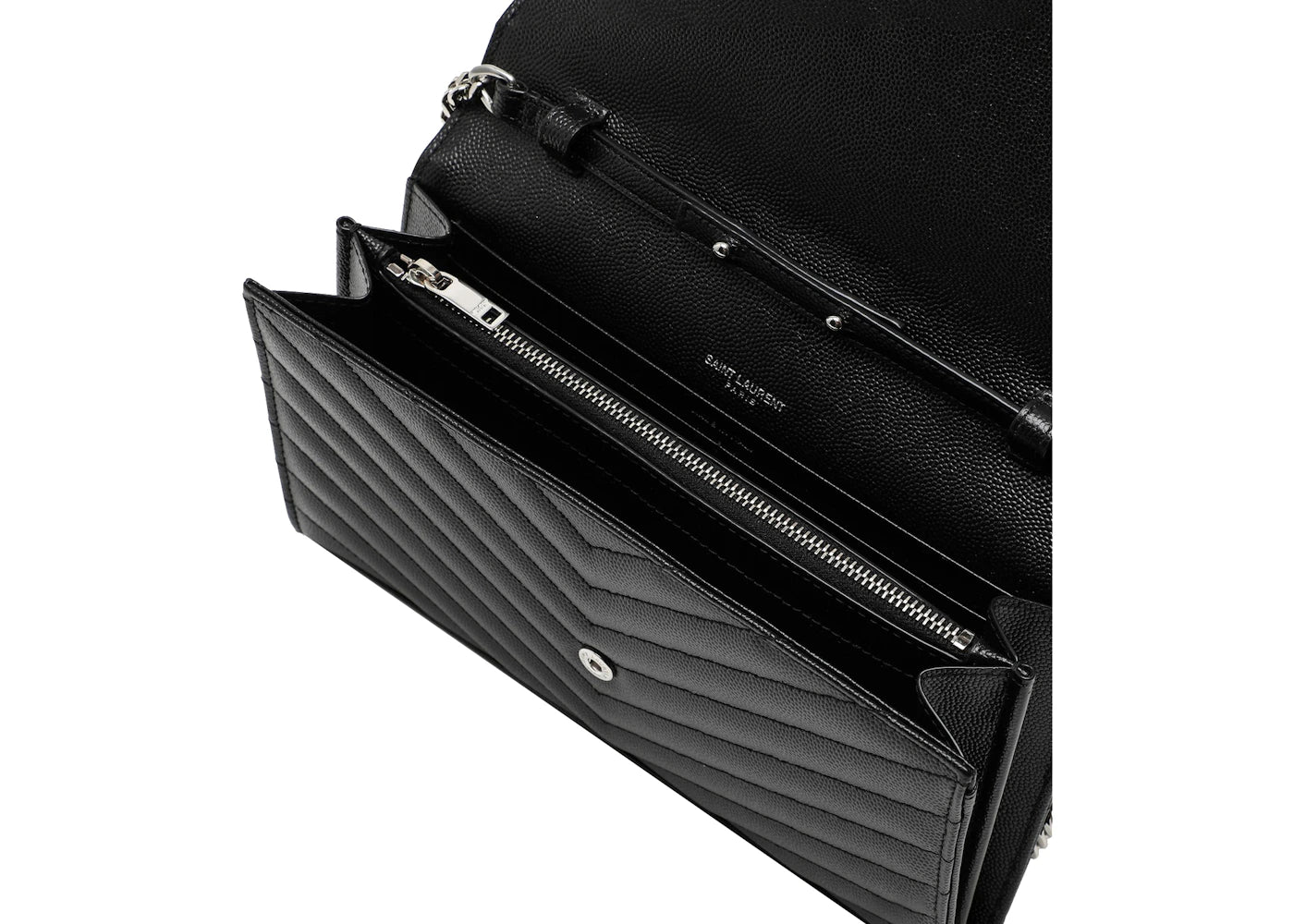 Saint Laurent Envelope Wallet Strap Black
