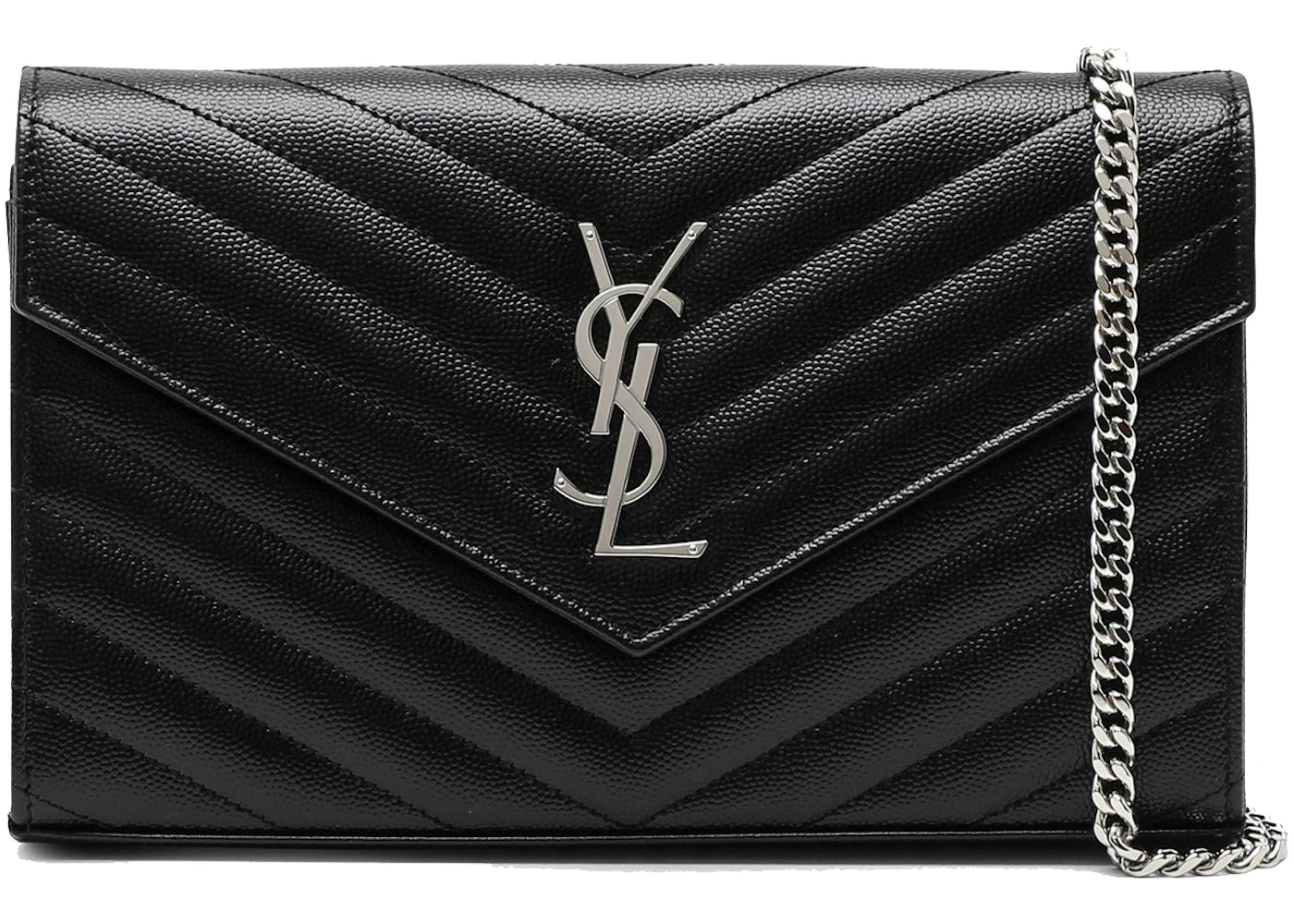 Saint Laurent Envelope Wallet Strap Black