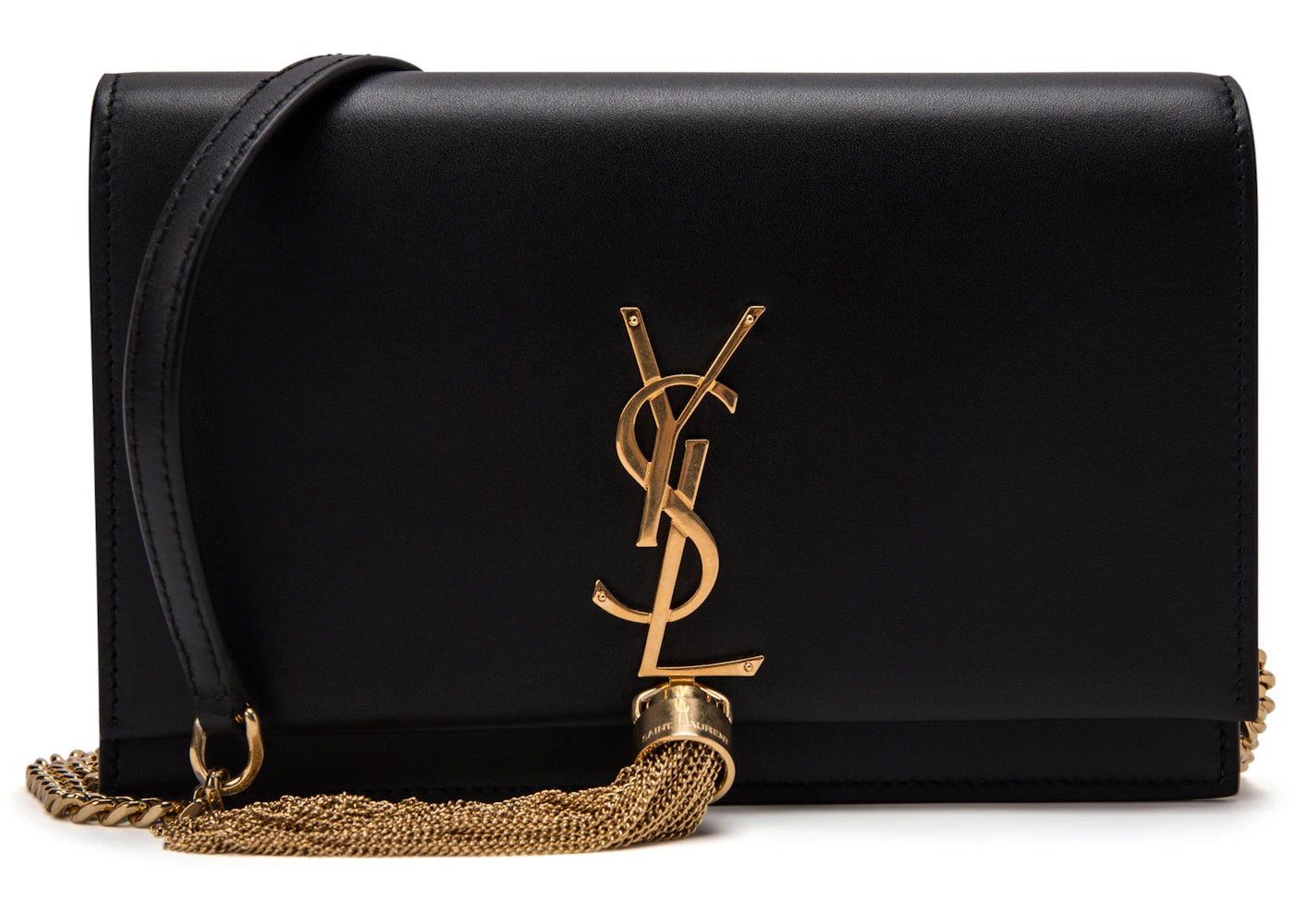 Saint Laurent Kate Wallet On Chain Tassel Black