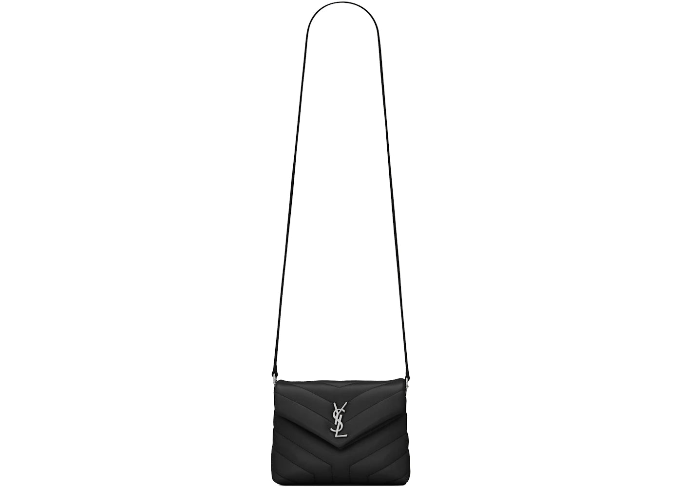 Saint Laurent Loulou Shoulder Bag Toy Black