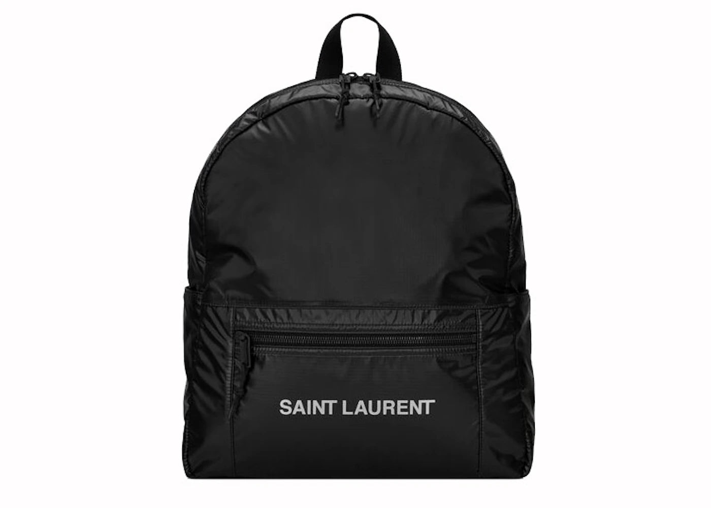 Saint Laurent Nuxx Backpack In Nylon Silver/Black
