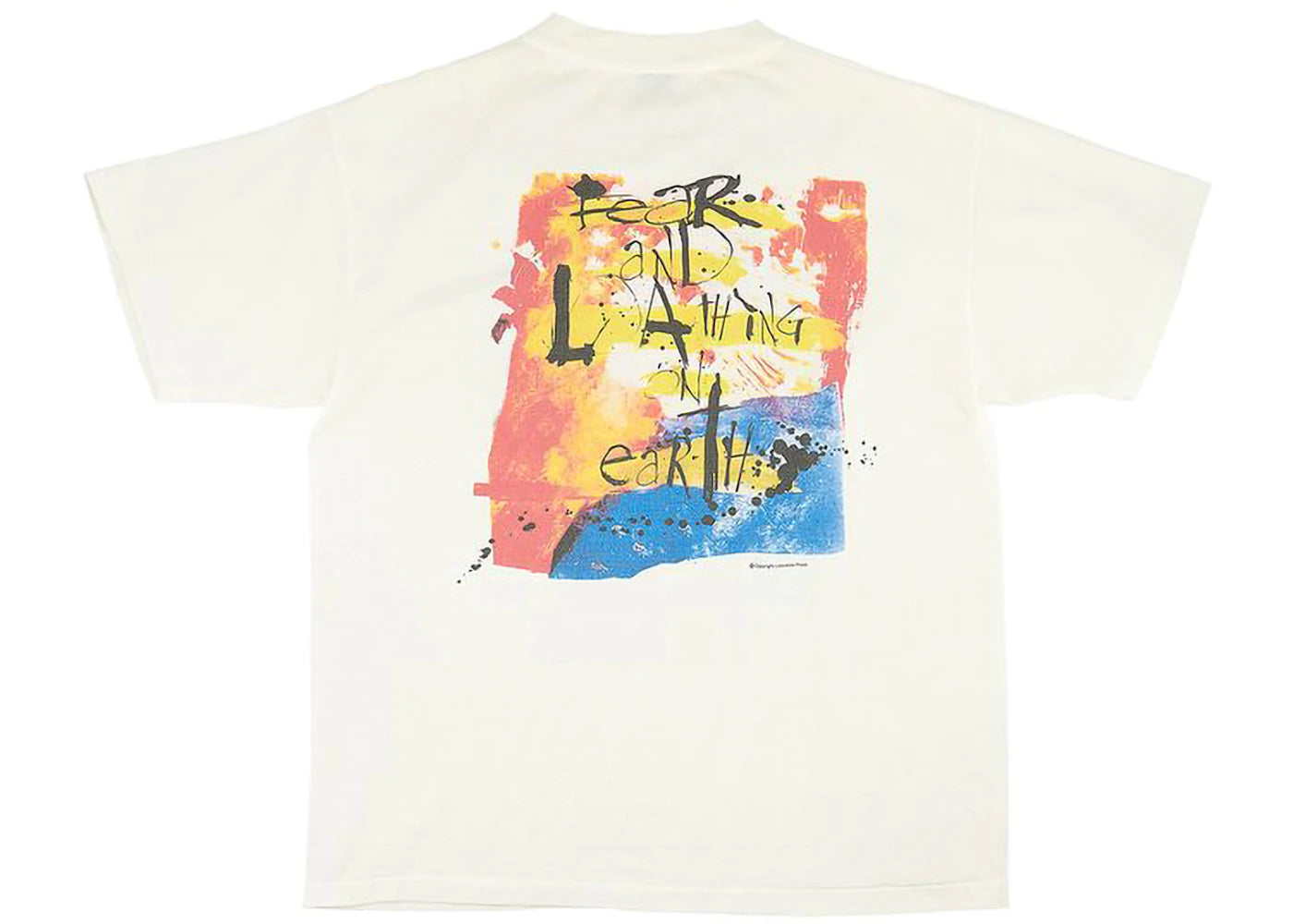 saint mxxxxxx x denim tears clown t-shirt white