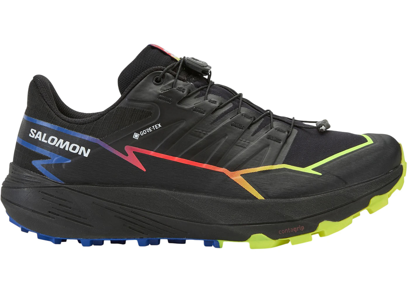 Salomon Thundercross Gore-Tex Black Surf The Web Safety Yellow