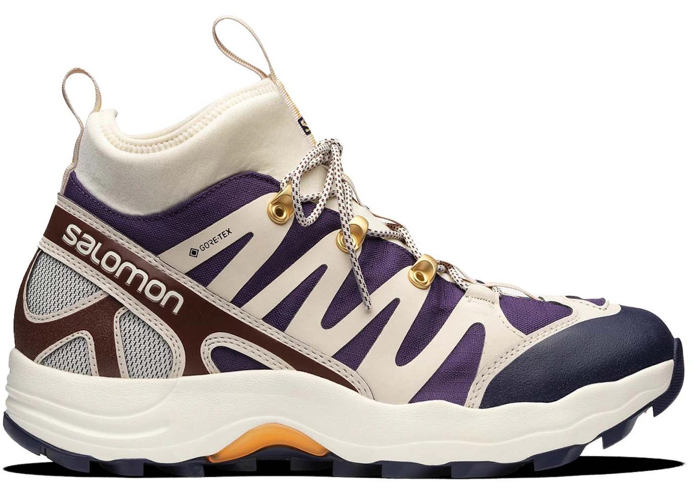 Salomon Xa-Pro 1 Mid Gore-Tex Cream Purple Brown