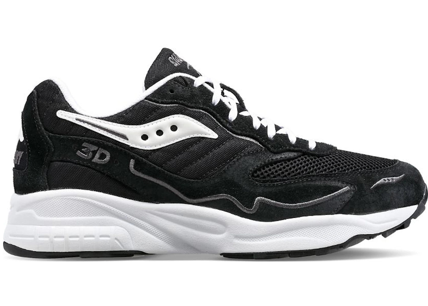 Saucony 3D Grid Hurricane Black White