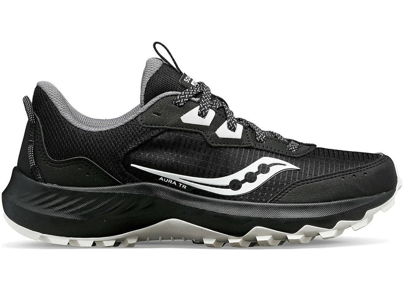 saucony aura tr black fog (women's)