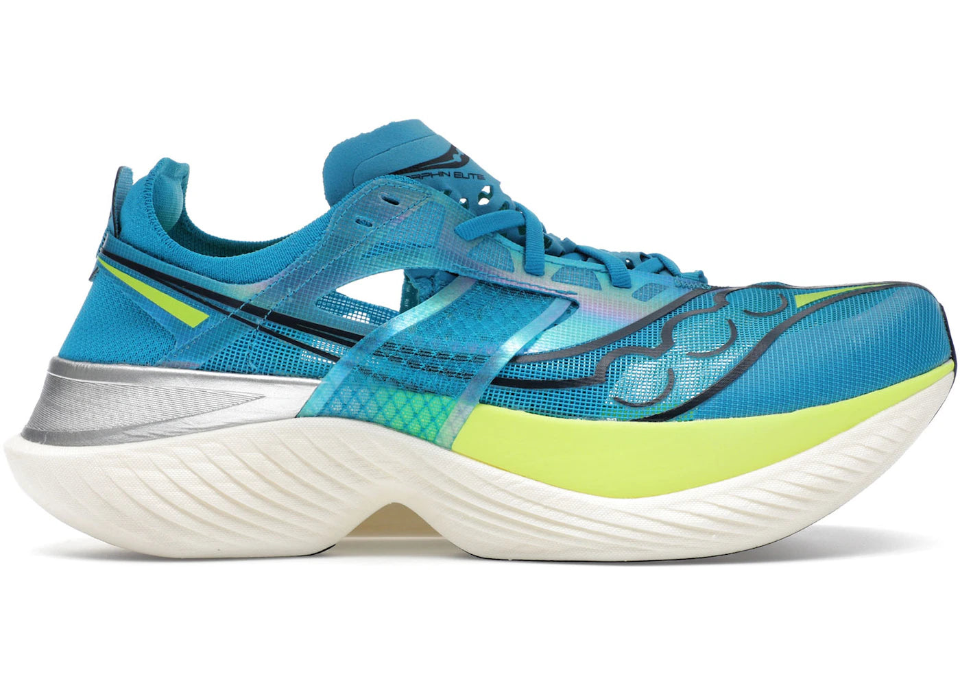 saucony endorphin elite viziblue citron