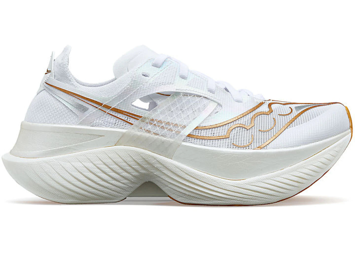 saucony endorphin elite white gold