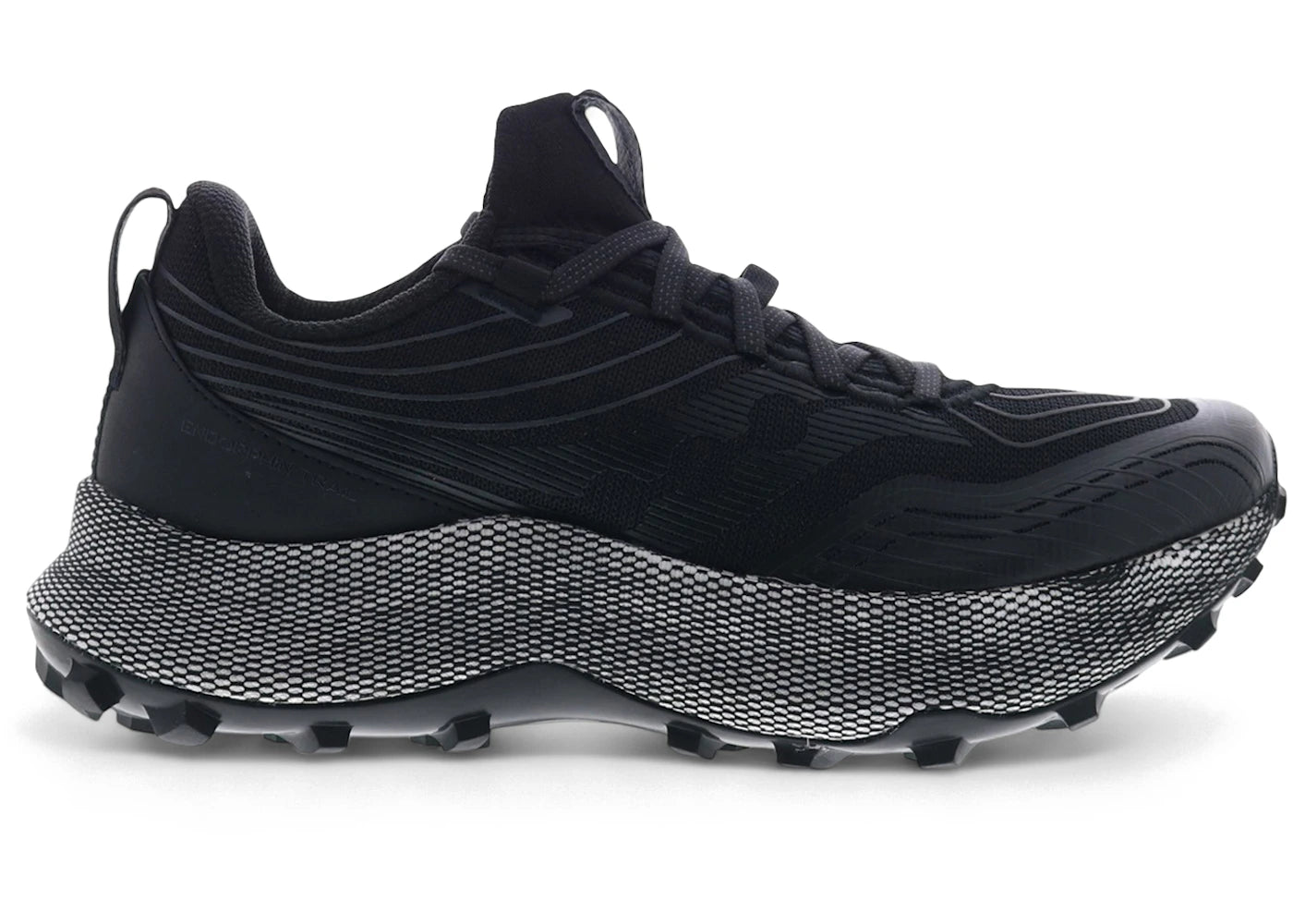 saucony endorphin trail black gravel (women's)