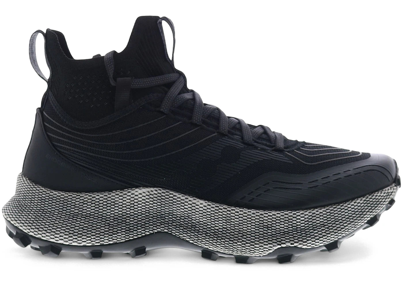 saucony endorphin trail mid black gravel (women's)