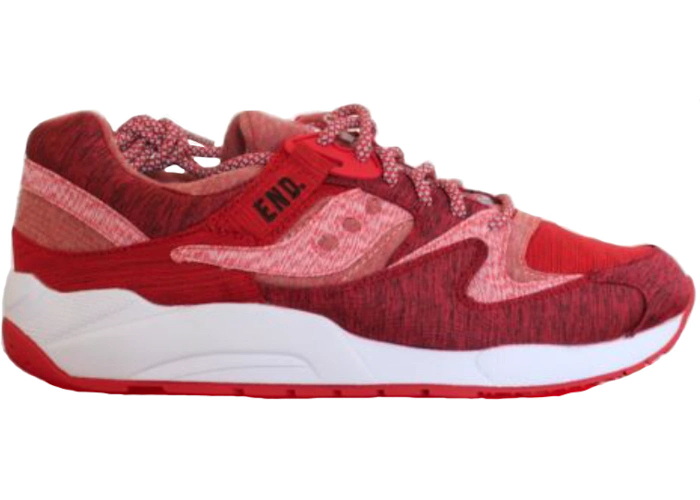 saucony grid 9000 end red noise