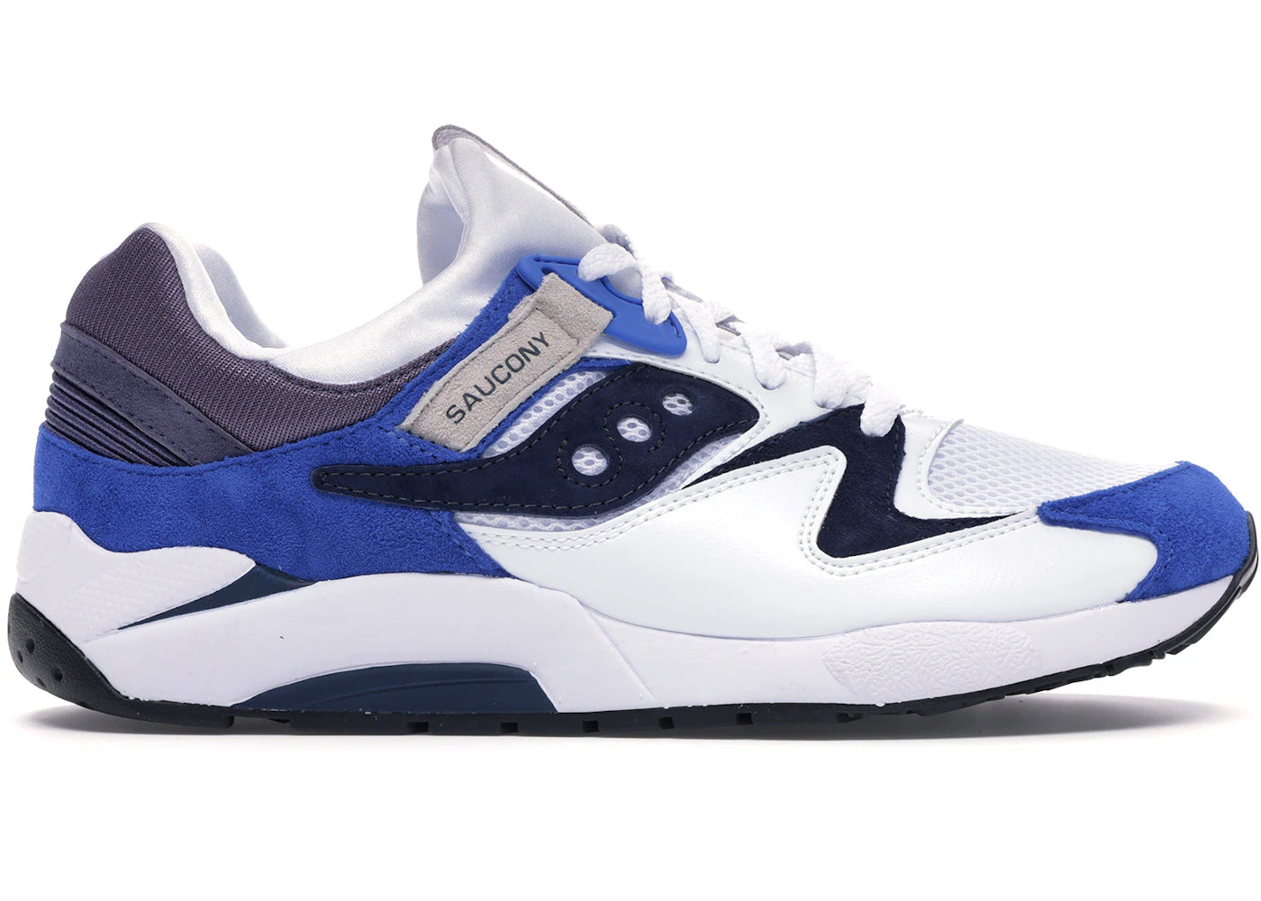 saucony grid 9000 white blue