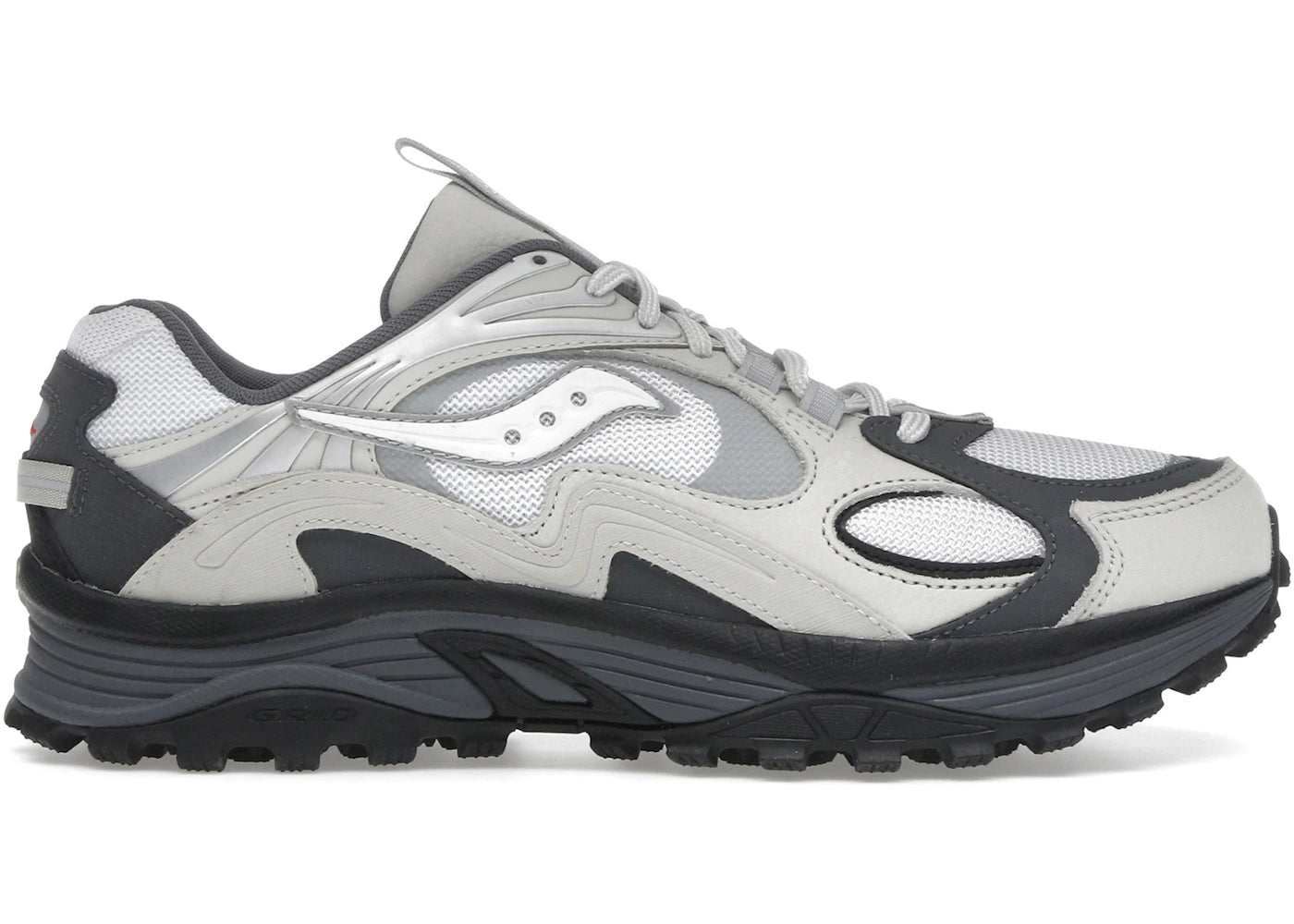 Saucony Grid Aura X Grey Pack White