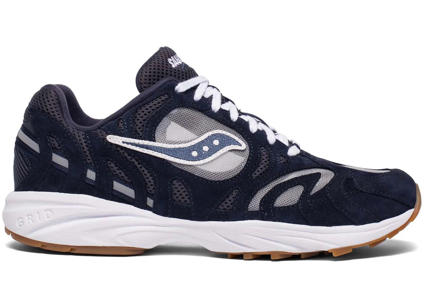 saucony grid azura 2000 dark navy gum