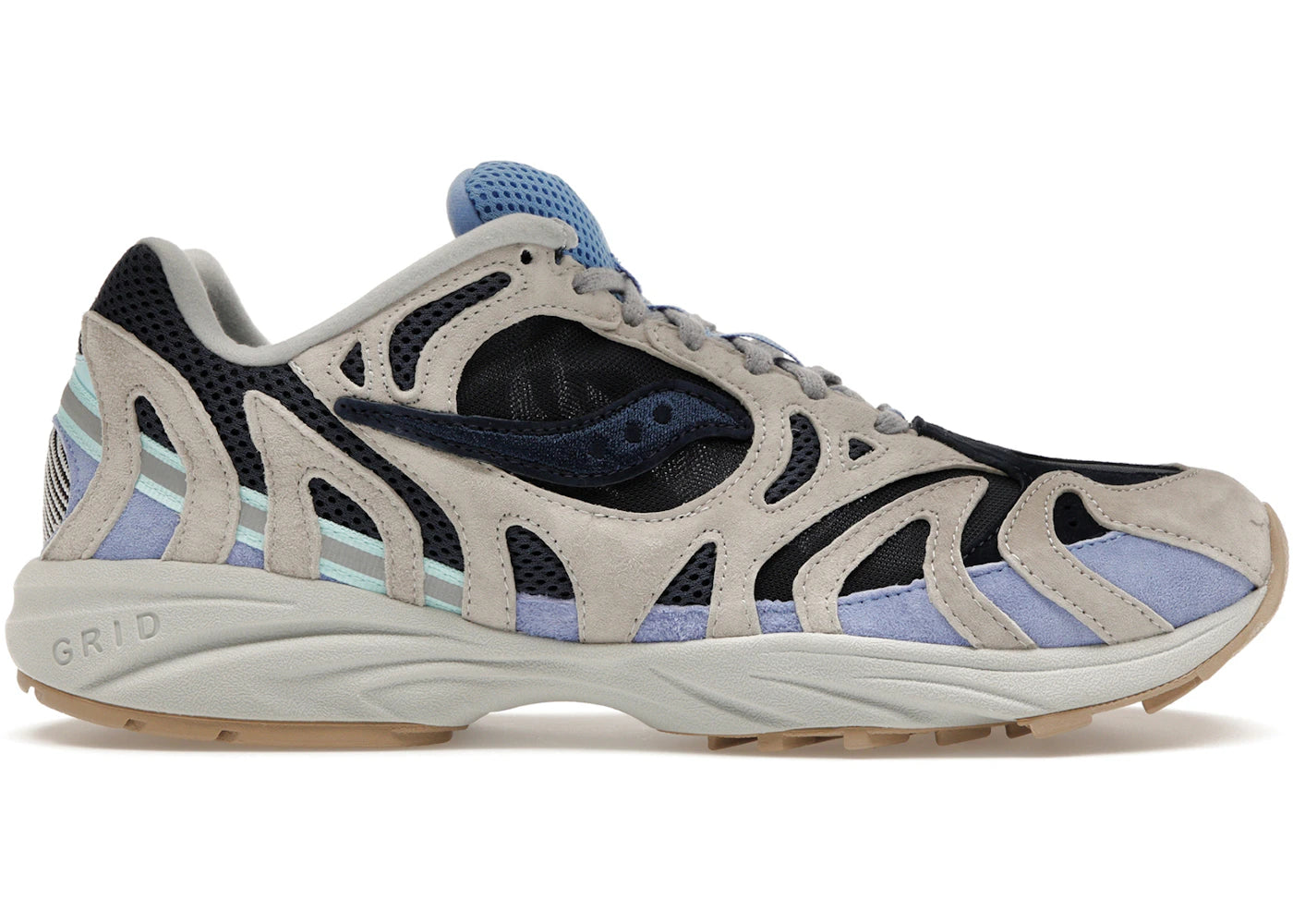 Saucony Grid Azura 2000 Grey Dark Blue