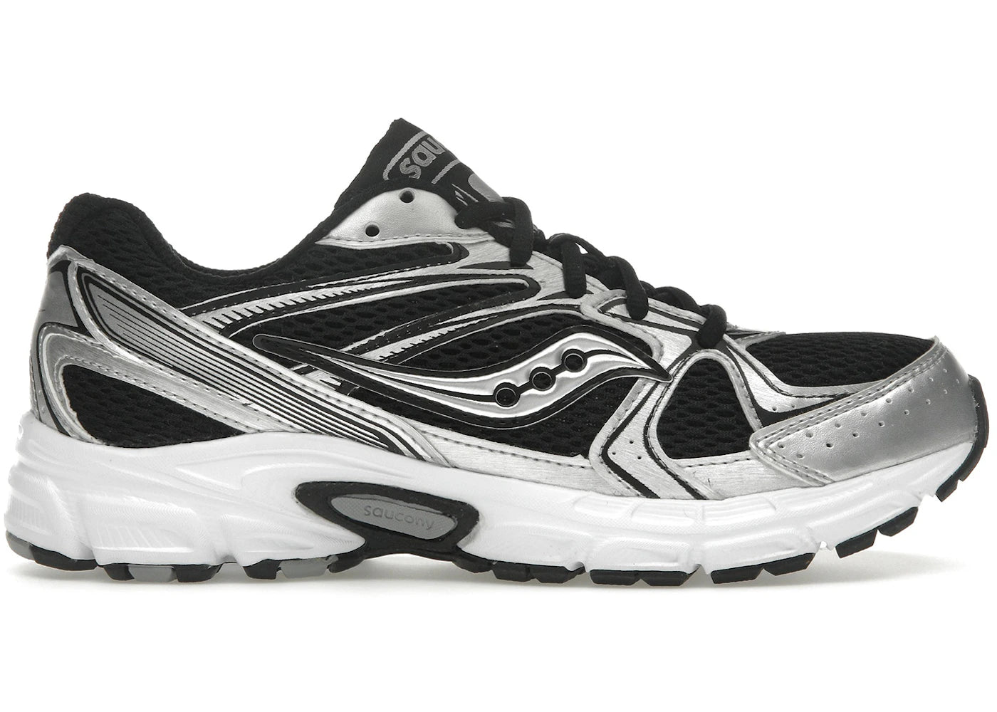 saucony grid ride millennium black silver (women's)