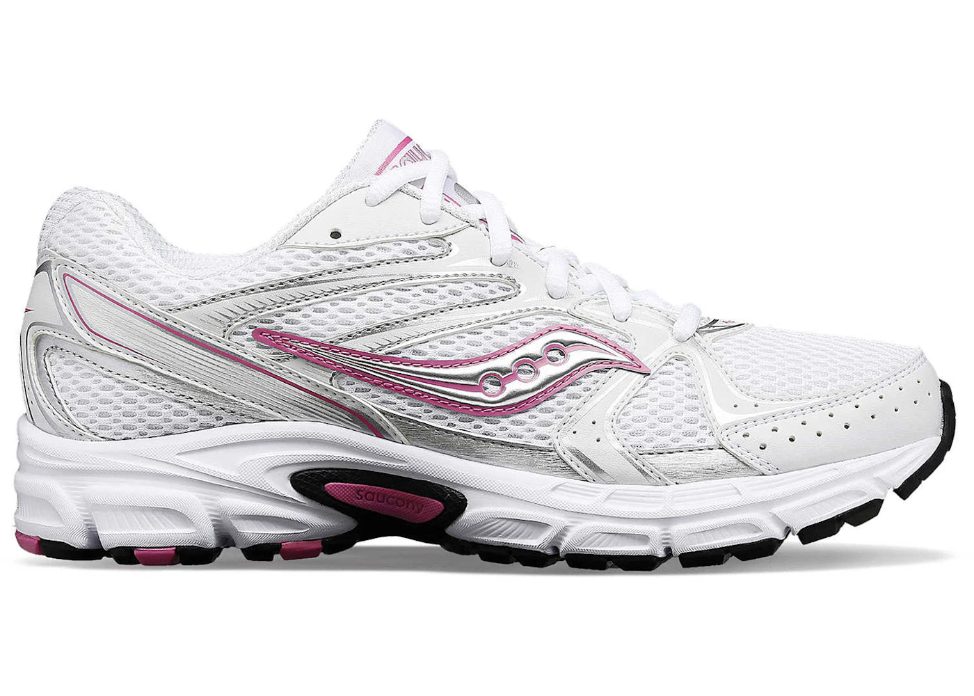saucony grid ride millennium white pink (women's)