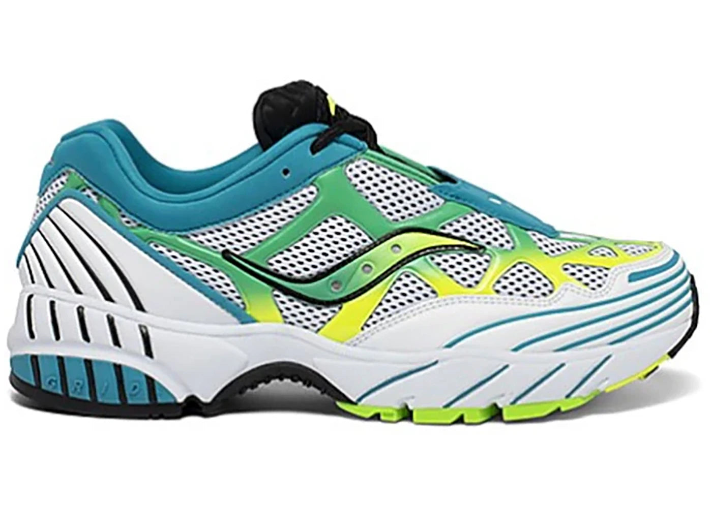 saucony grid web mutant white citron