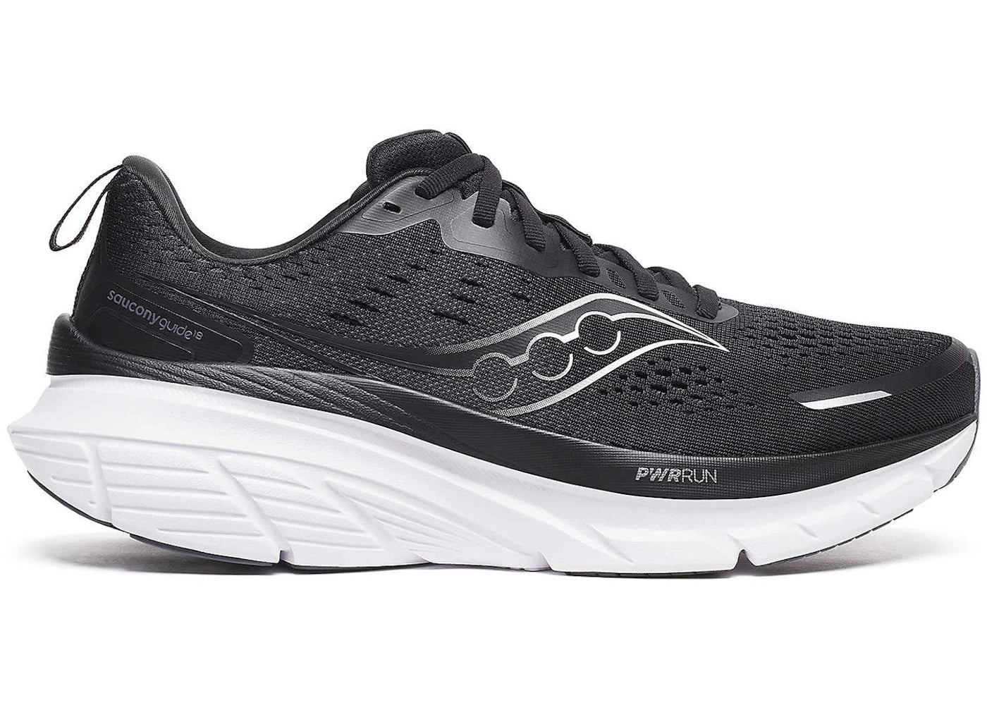 saucony guide 18 black white