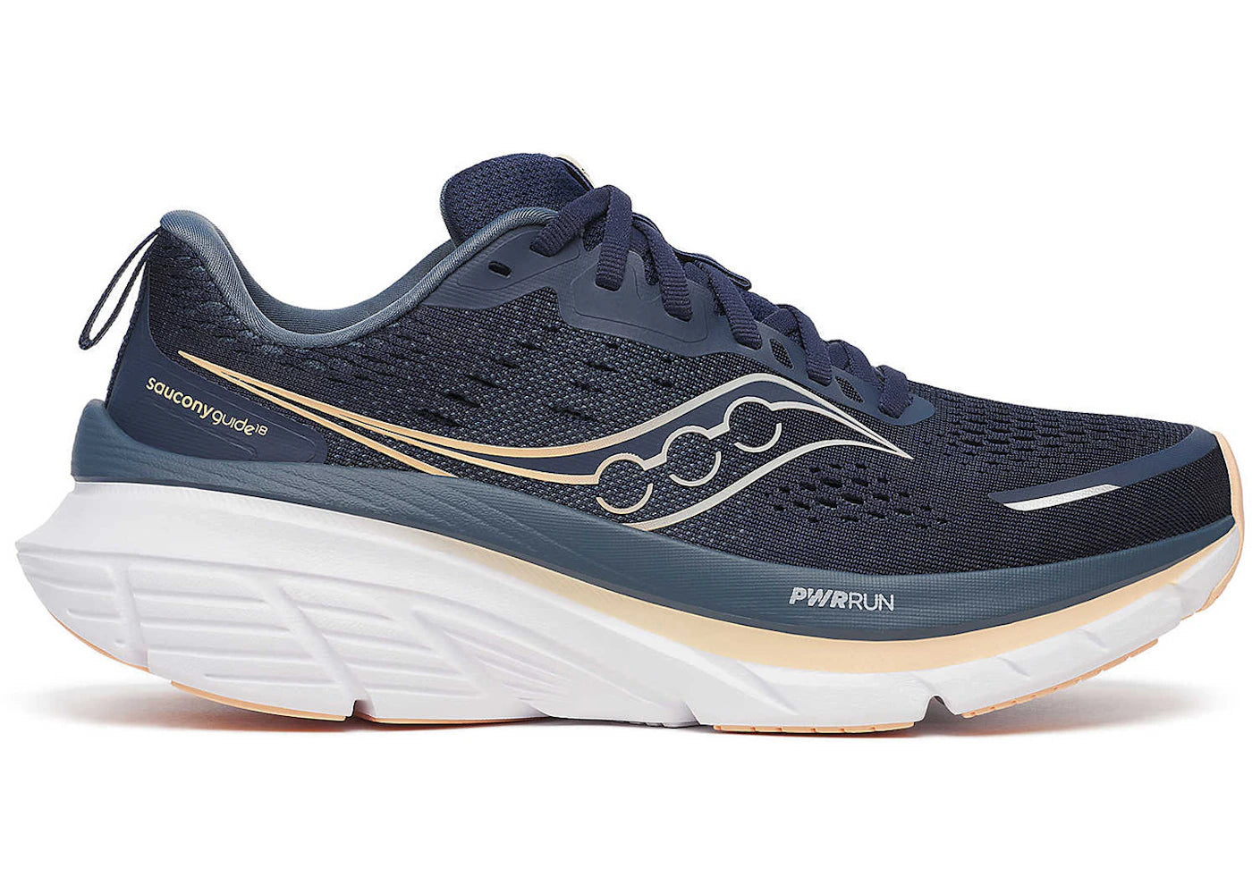 saucony guide 18 navy apricot (women's)