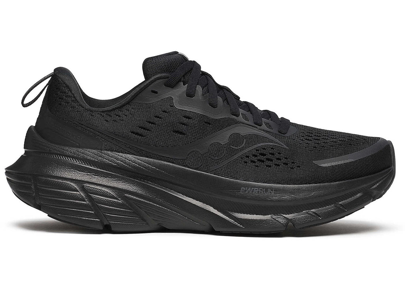 saucony guide 18 triple black (women's)