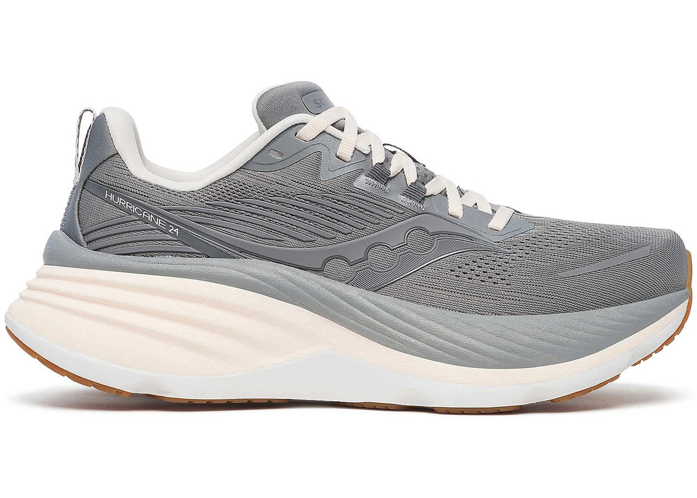 saucony hurricane 24 cinder gum (women's)