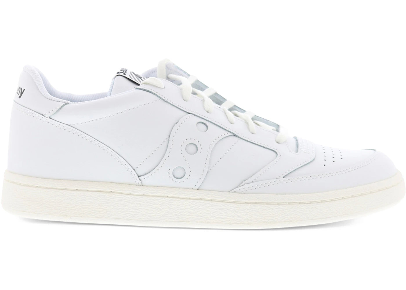 saucony jazz court pu triple white