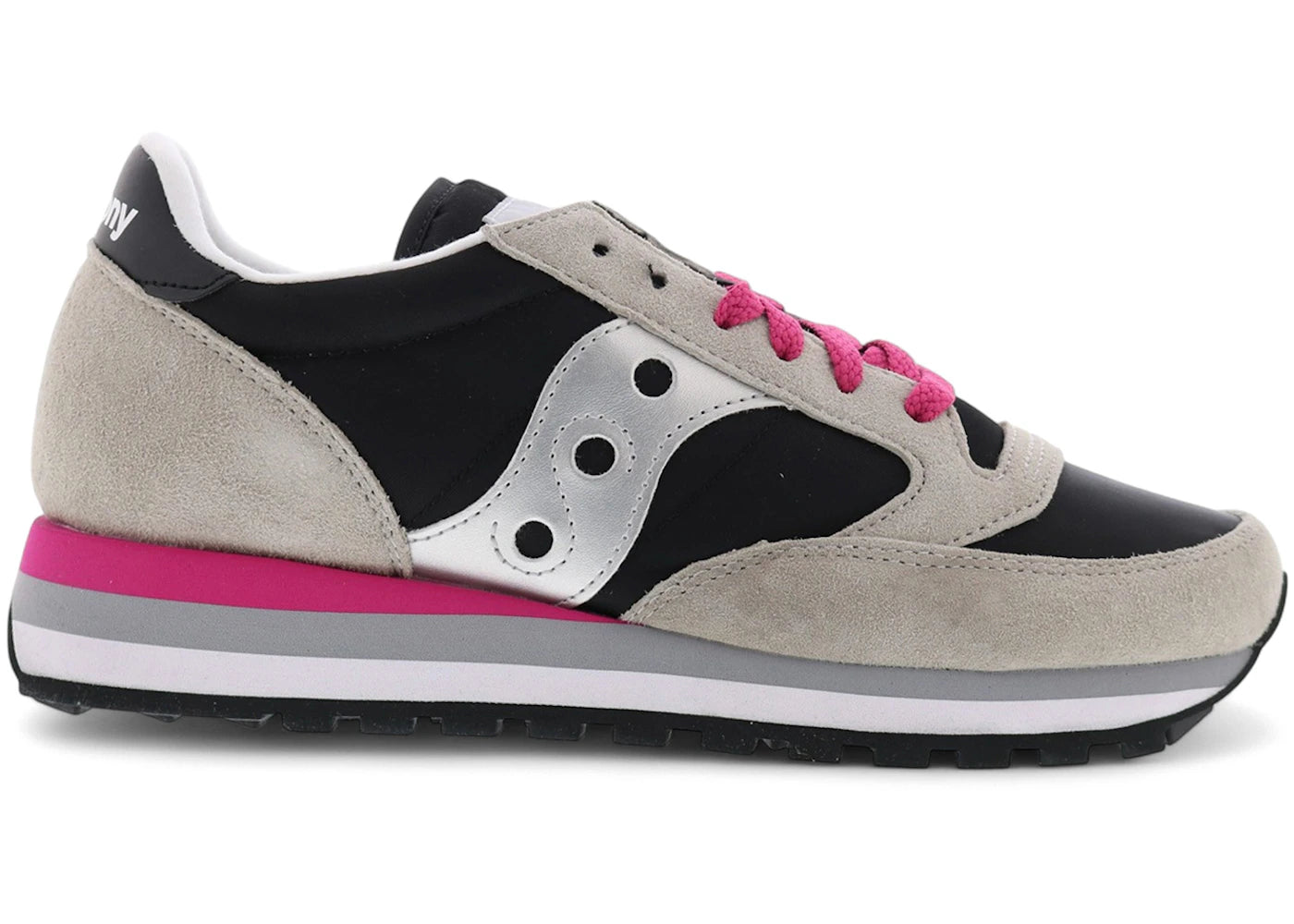 Saucony Jazz Triple Grey Black Pink (Women'S) US W